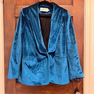 self-portrait velvet velour blazer jacket M
